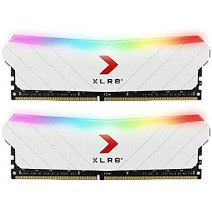 PNY XLR8 Gaming Epic-X RGB DDR4 3200MHz Desktop Memory Kit White Edition, Wit, 16GB (2x8GB) 3200MHz Wit