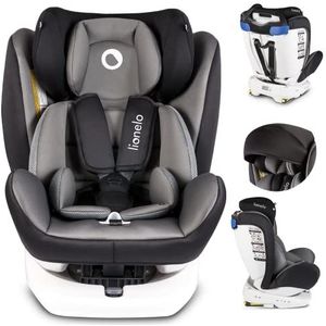 LIONELO Bastiaan Autostoel ISOFIX 0-36kg Groep 0+/1/2/3 Rugleuningverstelling 360 Graden Draaibaar 5-puntsveiligheidsgordel 7 Graden Hoofdsteunverstelling Antislip Gordelkussens Stoelverhoger