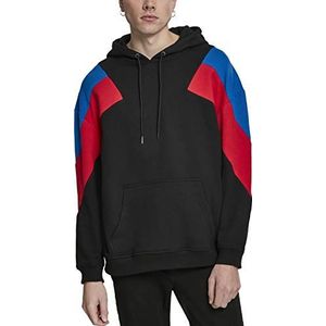 Urban Classics Heren capuchontrui Retro Color-Bocking Oversize 3-kleurige hoodie
