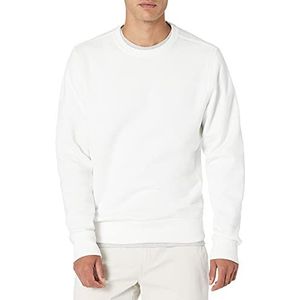 Amazon Essentials Sweatshirt met lange mouwen Crewneck Fleece ,Wit ,M