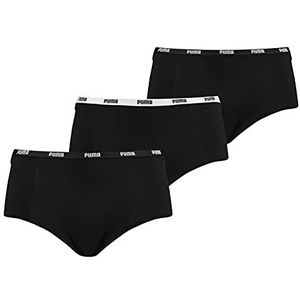 PUMA Dames Mini Short (3-pack), zwart, L