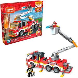 Mega Construx GLK54 Brandweerauto en figuur (244 stuks), speelgoed vanaf 5 jaar