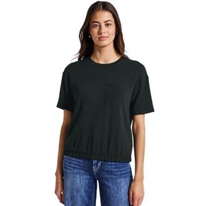 Street One - T-shirt - Casual - Zwart - Viscosemix