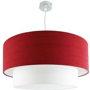 Theluz 421/50RJ plafondverlichting, chroom, rood