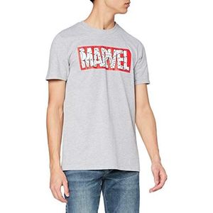 Marvel Web T-shirt voor heren, Grijs Marl, L