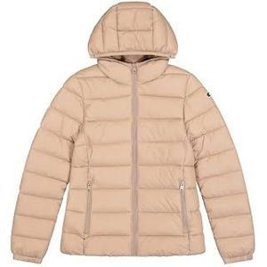 Champion Legacy Outdoor W (117568) - WR Light Nylon Cirè 35 gr C-Logo Hooded Jacket gevoerd, zand (WTP), S dames FW24, Zand (WTP), S