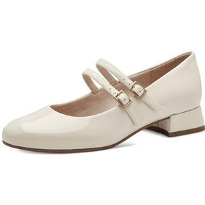 Marco Tozzi Dames 2-22209-44 Pumps, Cream Patent, 41 EU, Crèam patent, 41 EU