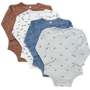 Pippi - Babybody - Lange Mouwen - 4 Stuks - Oeko-Tex Gecertificeerd