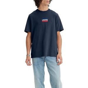 Levi's Graphic Crewneck Tee T-shirt Mannen, Mini Sportswear Dress Blues, S