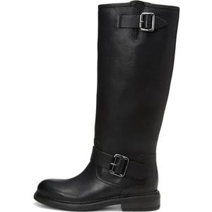 Marc O'Polo - Laarzen - Zwart - Blokhak - Leer