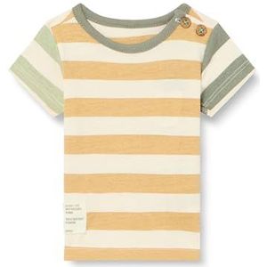 Noppies T-shirt met korte mouwen en strepen, voor jongens en jongens, Curry - N178, 68 cm