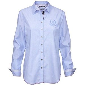 Tommy Hilfiger Dames Regular Fit blouse ULICE COMBO SHIRT LS W3, blauw (shirt Blue 474), 40