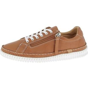 Andrea Conti Lage sneakers voor dames, cognac, 36 EU