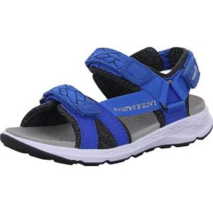 Superfit Jungen Criss Cross Sandaal, Blauw Grijs 8020, 9.5 UK Child