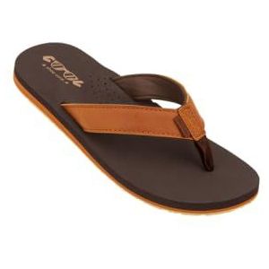 COOL shoe corp. Sin, teenslippers voor heren, Bruin, 39 EU