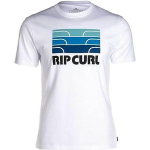 Rip Curl Surfer T-shirt voor heren, korte mouwen, 03NMTE 3262, wit