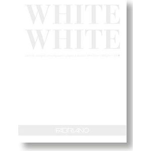 Honsell Fabriano 19100419 Wit blok helder wit papier met mat ongecoat oppervlak 300 g/m² 24 x 32 cm 20 vellen ideaal voor pastelkleuren, kleurpotloden en markers