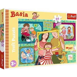 Trefl - Basia En Haar Dag - 24 Maxipuzzels - 24 Grote Stukken, Kleurrijke Puzzels Met De Sprookjesfiguren Van Basia, Creatief Vermaak, Leuk Voor Kinderen Vanaf 3 Jaar