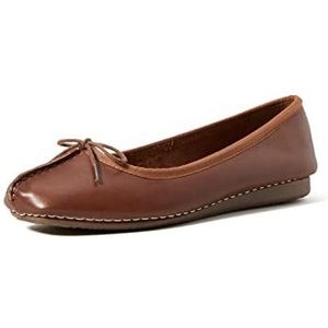 Clarks dames Mocassin Freckle Ice, Braun Dark Tan Leather, 41.5 EU