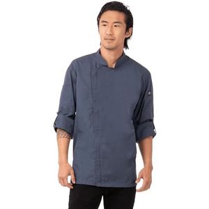 Chef Works Hartford jas voor heren, Blauw, 5XL