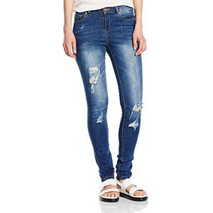 NOISY MAY Dames Slim Jeans Nmlucy Nw Super Jeans Gu900 Noos, blauw (medium blue denim), 27W x 32L