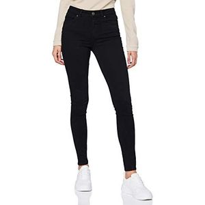 PIECES Delly Skinny Mid Rise Jeans, zwart., XL / 32L