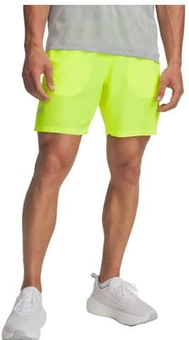 Under Armour - Launch - Korte Broeken - Geel - 7 Inch