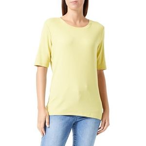 s.Oliver T-shirt voor dames, korte mouwen, geel, maat 42, geel, 42