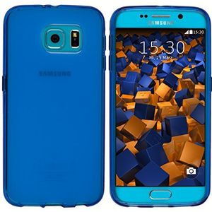 mumbi Hoes compatibel met Samsung Galaxy S6 / S6 Duos telefoonhoes telefoonhoes transparant blauw