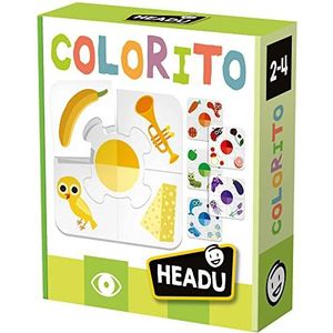 Headu Colorito Montessori Mu54938 Leerspel voor kinderen van 2-4 jaar, Made in Italy