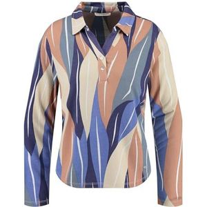 KEY LARGO Damesblouse WB Trail V-hals, blauw (1208), S