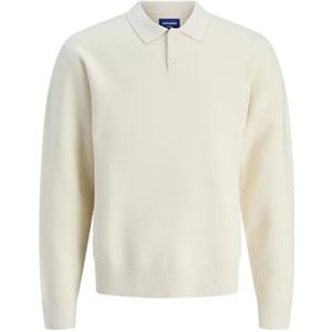 JACK & JONES Jorvesterbro Knit Ls Polo voor heren, sea salt, XS