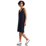 Street One - Jerseyjurk - Blauw - Dames - Knoopdetail