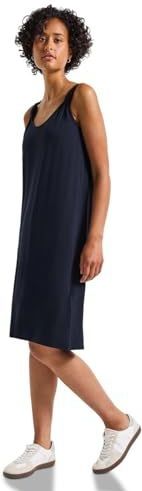 Street One - Jerseyjurk - Blauw - Dames - Knoopdetail