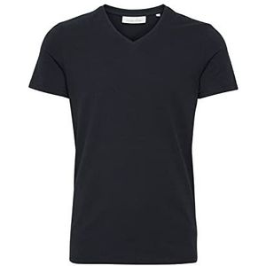 CASUAL FRIDAY CFLincoln T-shirt met V-hals voor heren, met korte mouwen en V-hals, slim fit, Night Navy (50442), L