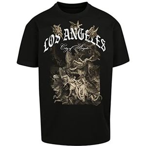Mister Tee City of Angels Oversized T-shirt voor heren, 4XL, zwart, zwart, 4XL