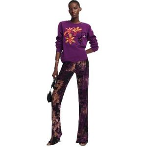 Desigual - Sweatshirt - Arty-print - Gebreide Sweater - Lange Mouwen - Ronde Hals
