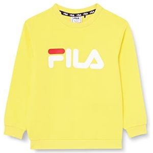 FILA Unisex Sveg Classic Logo Crew Sweatshirt voor kinderen, botercup, 122/128 cm
