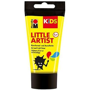 Marabu 03050002019 - KiDS Little Artist, kunstschilder- en knutselverf, Geel, 75 ml, veganistisch, droogt snel, voor kinderen vanaf 3 jaar
