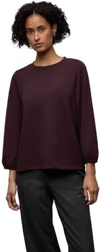 Street One Dames Jacquard shirt in Rood, in size: 34