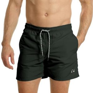 RIPT Performance Heren Essentials Quick Dry UV 50 Zonnebescherming Zwemshort Trunks,Houtskool, S