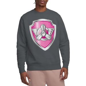 Paw Patrol Skye Badge Crew Sweatshirt, Houtskool, Large, houtskool, L