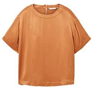 TOM TAILOR Dames 1036700 blouse, 31650 terracotta bruin, 32, 31650, terracotta bruin