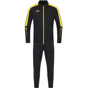 JAKO - Trainingspak Polyester Power, Uniseks-Volwassene, Zwart/Citroen, L