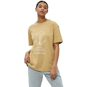 Beyond Now Emma GOTS T-Shirt | Beige T-shirts voor dames VK | Lente T-shirt | Maat S