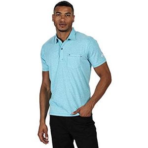 Regatta Mannen Mando' Katoen Korte mouw Gestreepte Button Neck T-Shirts/Polos/Vesten