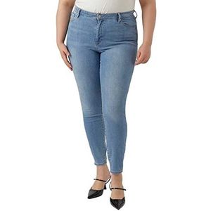 VERO MODA CURVE Vmphia Hr Sk Lt Bl Cur Noos Jeans voor dames, blauw (light blue denim), 50W x 32L