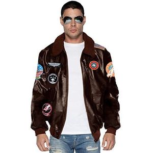 Leg Avenue Officiële gelicentieerde Top Gun: Maverick Bomberjack, Bruin, S