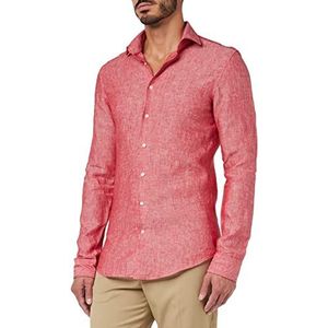 Seidensticker Men's Slim Fit shirt met lange mouwen, rood, 36, rood, 36