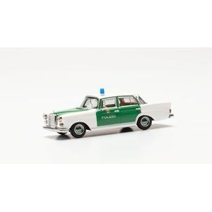 Herpa automodel Mercedes-Benz 200 Heckflosse ""Politie Hamburg"", schaal 1:87, voor diorama, modelbouw, verzamelobject, Made in Germany, kunststof